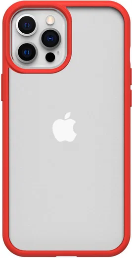OtterBox React Apple iPhone 12 Pro Max Hoesje Transparant Rood afbeelding 2