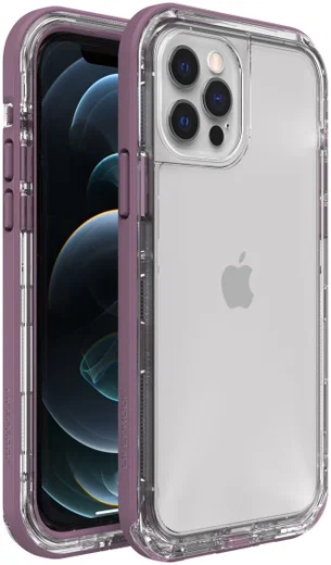 LifeProof Next Apple iPhone 12 / 12 Pro Hoesje Transparant/Paars afbeelding 1