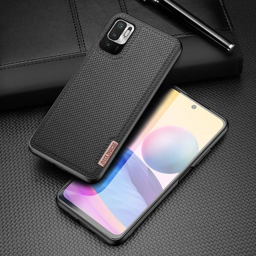 Dux Ducis Fino Series Xiaomi Redmi Note 10 5G/Poco M3 Pro Hoesje Zwart afbeelding 2