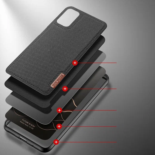 Dux Ducis Fino Series Xiaomi Redmi Note 10 5G/Poco M3 Pro Hoesje Zwart afbeelding 3