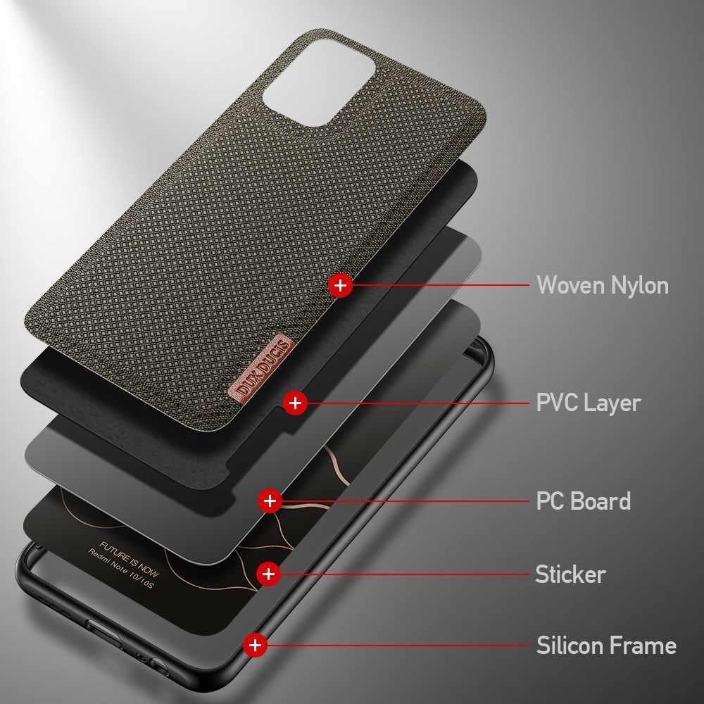 Dux Ducis Fino Series Xiaomi Redmi Note 10 / 10S Hoesje Groen afbeelding 7
