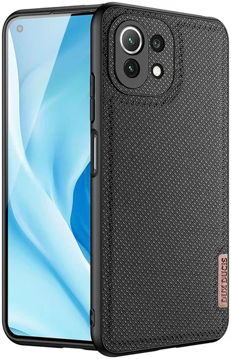 Dux Ducis Fino Xiaomi Mi 11 Lite 4G/5G (NE) Hoesje Back Cover Zwart afbeelding 1
