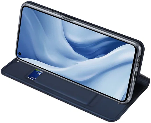 Dux Ducis Skin Pro Xiaomi Mi 11 Lite 4G/5G (NE) Hoesje Blauw afbeelding 8
