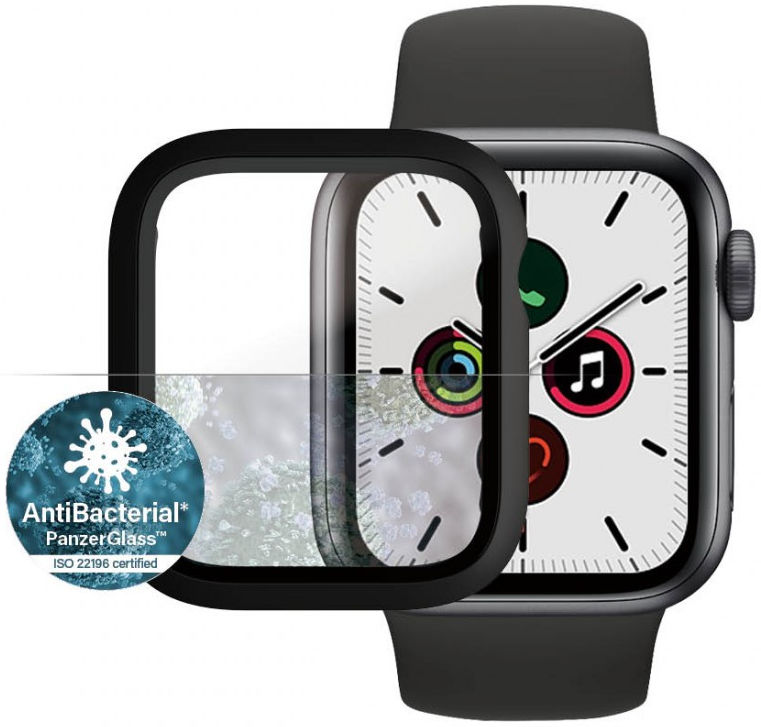 PanzerGlass Full Body Apple Watch 40MM Hoesje Antibacterieel Zwart afbeelding 1
