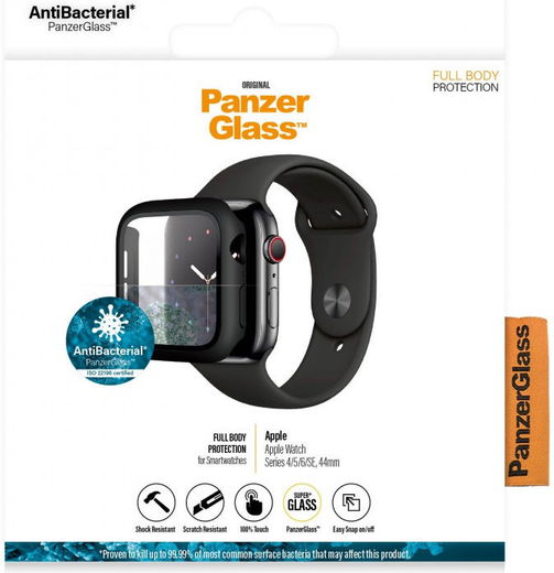 PanzerGlass Full Body Apple Watch 44MM Hoesje Antibacterieel Zwart afbeelding 12