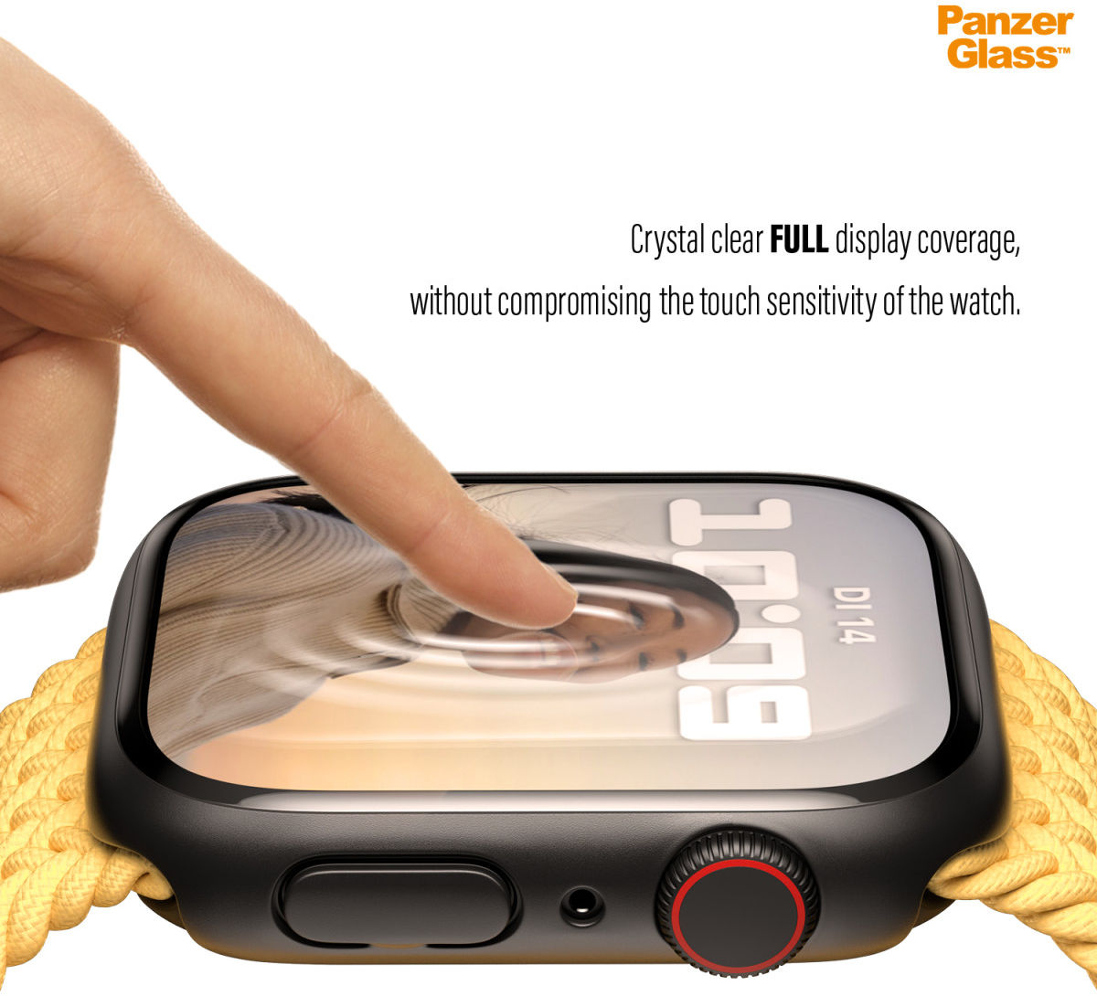 PanzerGlass Full Body Apple Watch 44MM Hoesje Antibacterieel Zwart afbeelding 6