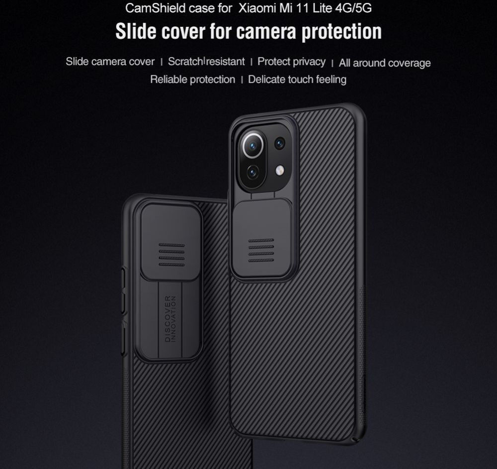 Nillkin CamShield Xiaomi Mi 11 Lite 4G/5G (NE) Hoesje met Slider Blauw afbeelding 5