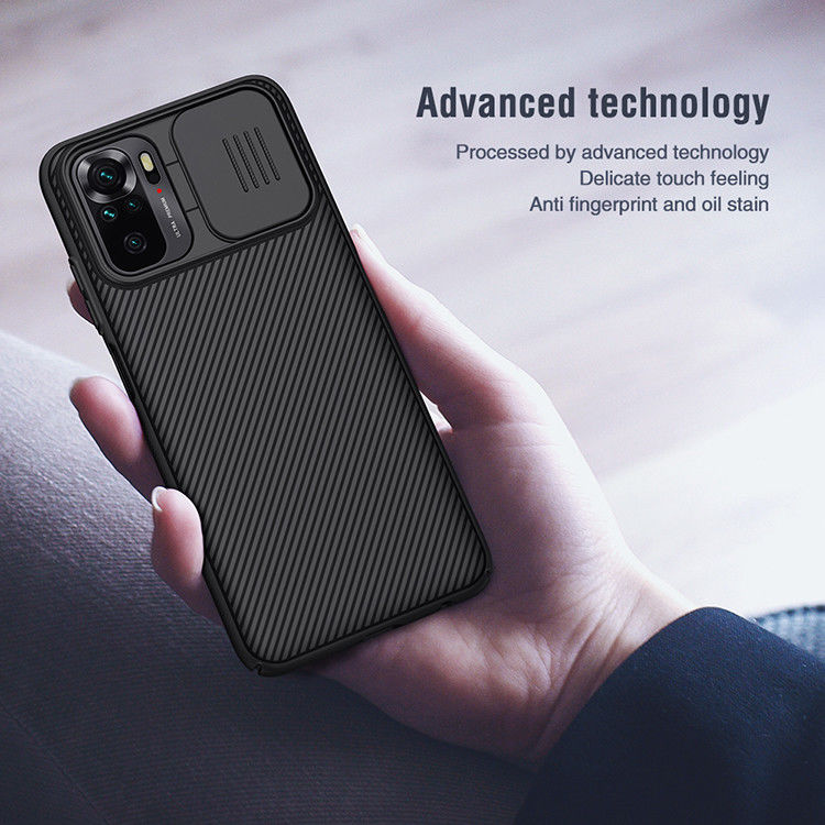 Nillkin CamShield Xiaomi Redmi Note 10/10S Hoesje Camera Slider Zwart afbeelding 8