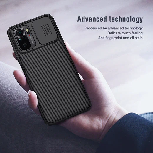 Nillkin CamShield Xiaomi Redmi Note 10/10S Hoesje Camera Slider Zwart afbeelding 8