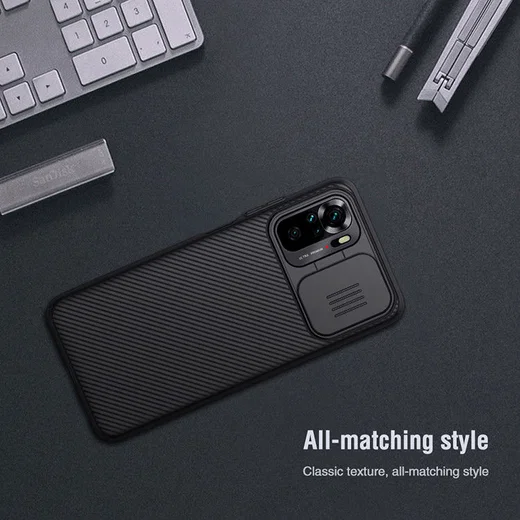 Nillkin CamShield Xiaomi Redmi Note 10/10S Hoesje Camera Slider Zwart afbeelding 13