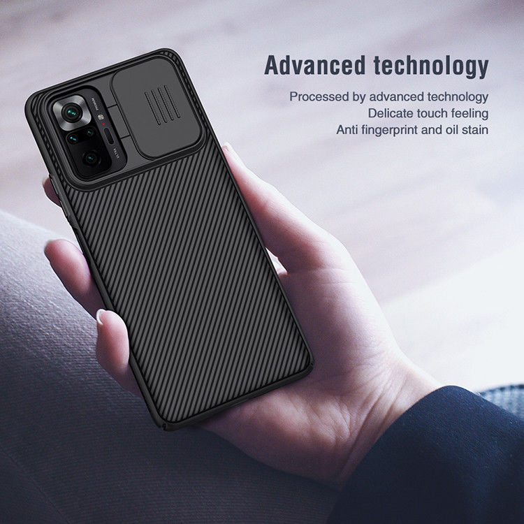 Nillkin CamShield Xiaomi Redmi Note 10 Pro Hoesje Camera Slider Zwart afbeelding 9