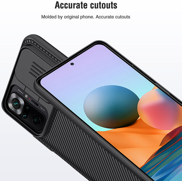 Nillkin CamShield Xiaomi Redmi Note 10 Pro Hoesje Camera Slider Zwart afbeelding 10