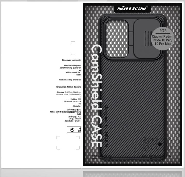 Nillkin CamShield Xiaomi Redmi Note 10 Pro Hoesje Camera Slider Zwart afbeelding 16
