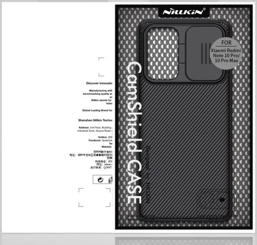 Nillkin CamShield Xiaomi Redmi Note 10 Pro Hoesje Camera Slider Zwart afbeelding 16
