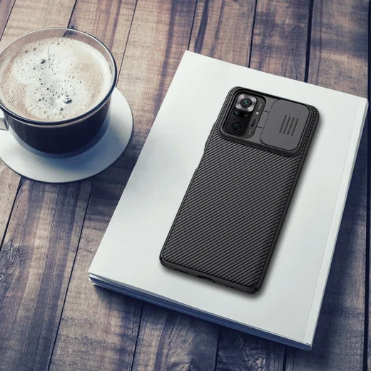 Nillkin CamShield Xiaomi Redmi Note 10 Pro Hoesje Camera Slider Zwart afbeelding 4