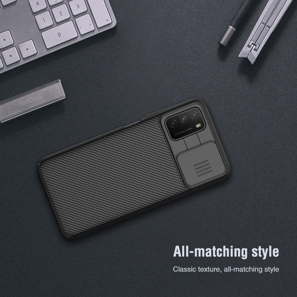 Nillkin CamShield Xiaomi Poco M3 Hoesje met Camera Slider Zwart afbeelding 13