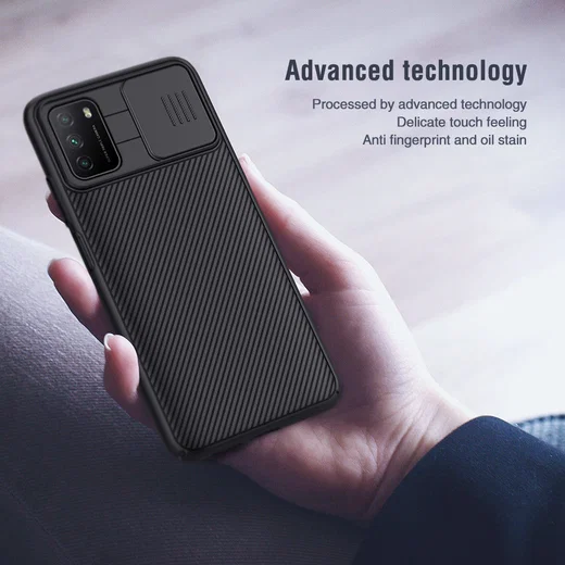Nillkin CamShield Xiaomi Poco M3 Hoesje met Camera Slider Zwart afbeelding 7