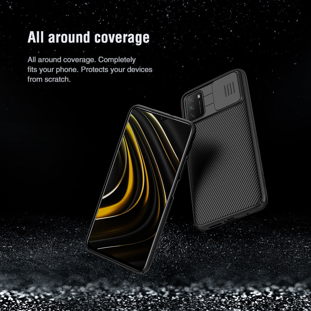 Nillkin CamShield Xiaomi Poco M3 Hoesje met Camera Slider Zwart afbeelding 10