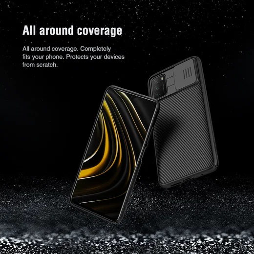 Nillkin CamShield Xiaomi Poco M3 Hoesje met Camera Slider Zwart afbeelding 10