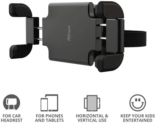 Trust Rheno Universele iPad/Tablet/Smartphone Hoofdsteun Houder Auto afbeelding 7