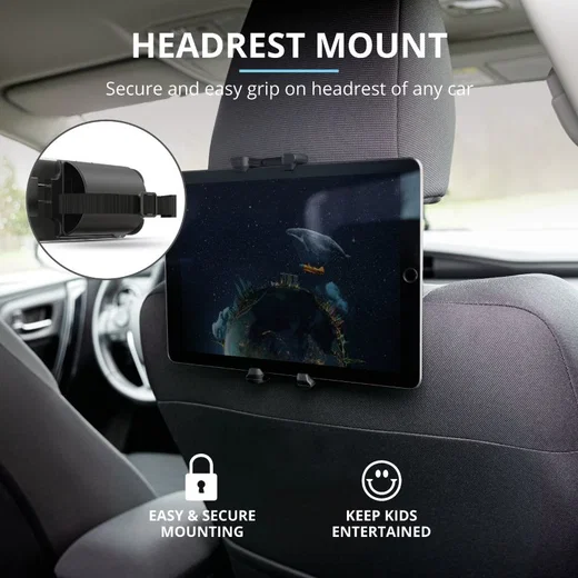 Trust Rheno Universele iPad/Tablet/Smartphone Hoofdsteun Houder Auto afbeelding 4