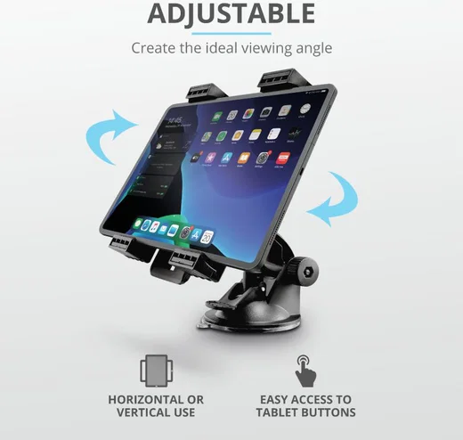 Trust Turo Universele iPad / Tablet Houder voor de Autoruiten Zwart afbeelding 6