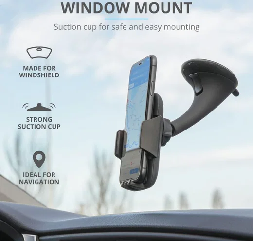 Trust Runo 360° Verstelbare Telefoonhouder voor Voorruit in de Auto afbeelding 7