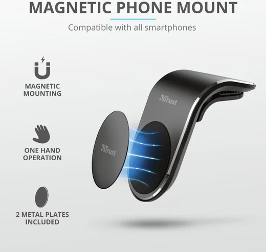 Trust Runo Universele Magnetische Ventilatierooster Telefoonhouder afbeelding 7