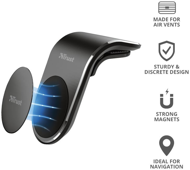 Trust Runo Universele Magnetische Ventilatierooster Telefoonhouder afbeelding 5