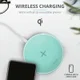 Trust Qylo Draadloze Oplader 10W Fast Charge + MicroUSB kabel 1M Mint afbeelding 6
