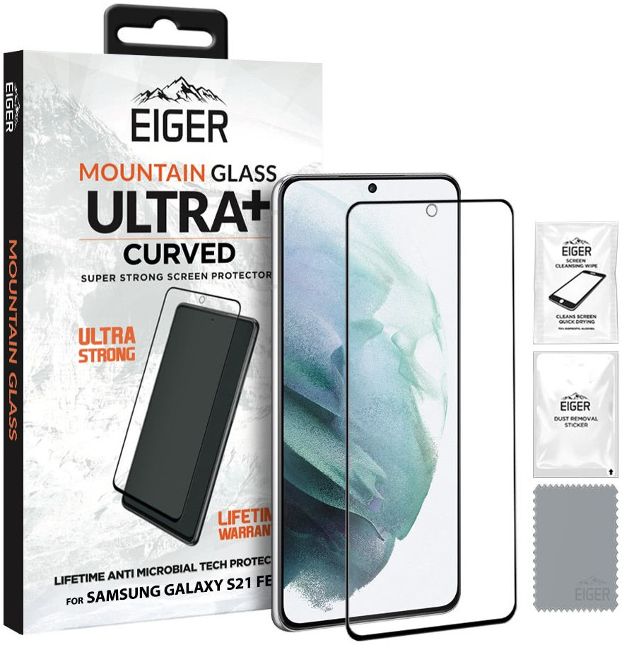 Eiger ULTRA+ Samsung Galaxy S21 FE Screen Protector Antibacterieel afbeelding 5