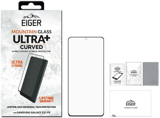 Eiger ULTRA+ Samsung Galaxy S21 FE Screen Protector Antibacterieel afbeelding 4