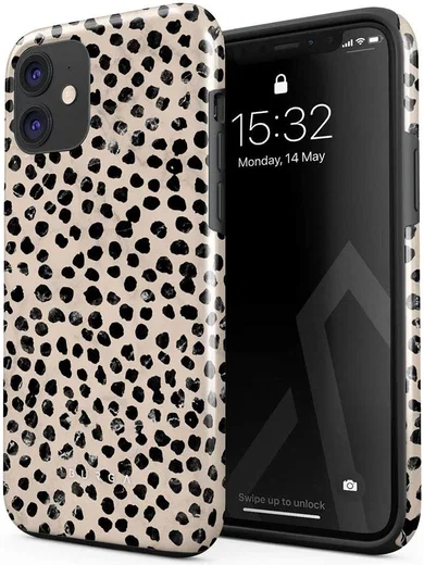 Burga Tough Case Apple iPhone 11 Hoesje Almond Latte Print afbeelding 2