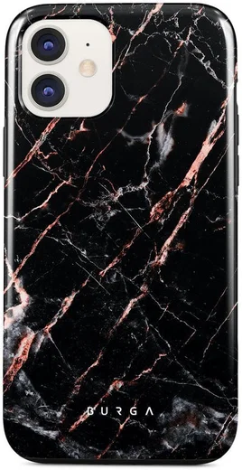 Burga Tough Case Apple iPhone 11 Hoesje Rose Gold Marble Print afbeelding 1