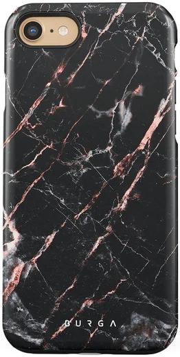 Burga Tough Case iPhone SE (2020/2022)/8/7 Hoesje Rose Gold Marble afbeelding 1