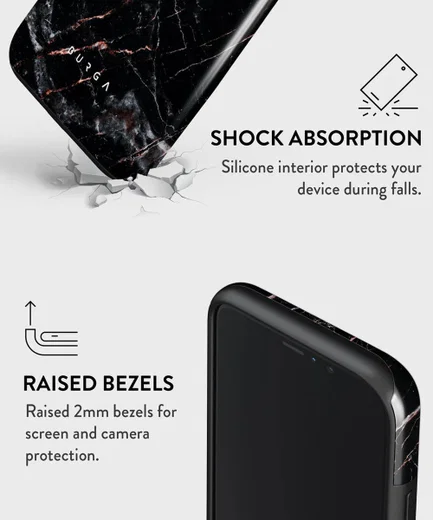 Burga Tough Case Samsung Galaxy A52 / A52S Hoesje Rose Gold Marble afbeelding 4