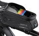 Universele Spatwaterdichte Fiets Telefoonhouder Tasje Smartphone Zwart afbeelding 1