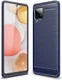 Samsung Galaxy A42 Hoesje Geborsteld TPU Flexibele Back Cover Blauw afbeelding 13