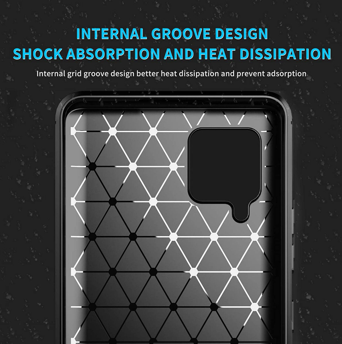 Samsung Galaxy A42 Hoesje Geborsteld TPU Flexibele Back Cover Blauw afbeelding 12