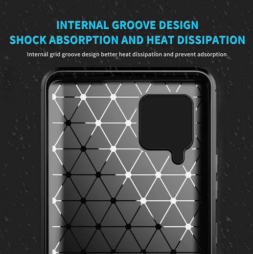 Samsung Galaxy A42 Hoesje Geborsteld TPU Flexibele Back Cover Blauw afbeelding 12