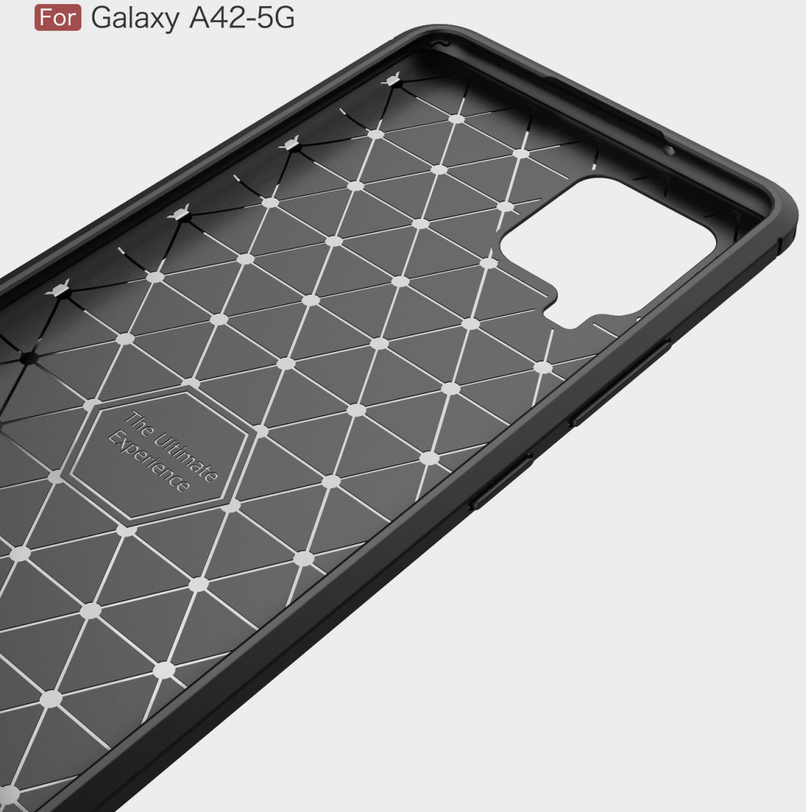 Samsung Galaxy A42 Hoesje Geborsteld TPU Flexibele Back Cover Blauw afbeelding 10