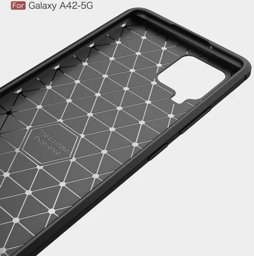 Samsung Galaxy A42 Hoesje Geborsteld TPU Flexibele Back Cover Blauw afbeelding 10