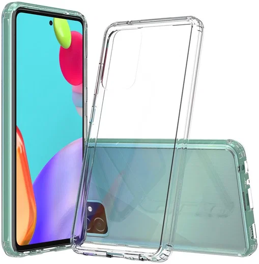 Samsung Galaxy A52 / A52S Hoesje Hybride Armor Back Cover Transparant afbeelding 1