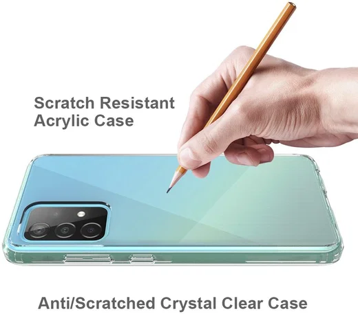 Samsung Galaxy A52 / A52S Hoesje Hybride Armor Back Cover Transparant afbeelding 5