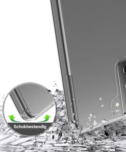 Samsung Galaxy A52 / A52S Hoesje Hybride Armor Back Cover Transparant afbeelding 4
