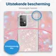 Samsung Galaxy A52 / A52S Hoesje met Koord Shockproof TPU Glitter Roze afbeelding 2