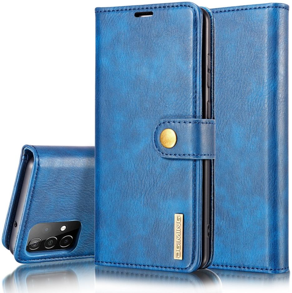 DG Ming Samsung Galaxy A52 / A52S Hoesje 2-in-1 Book Case en Back Cover Blauw afbeelding 5