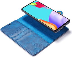 DG Ming Samsung Galaxy A52 / A52S Hoesje 2-in-1 Book Case en Back Cover Blauw afbeelding
