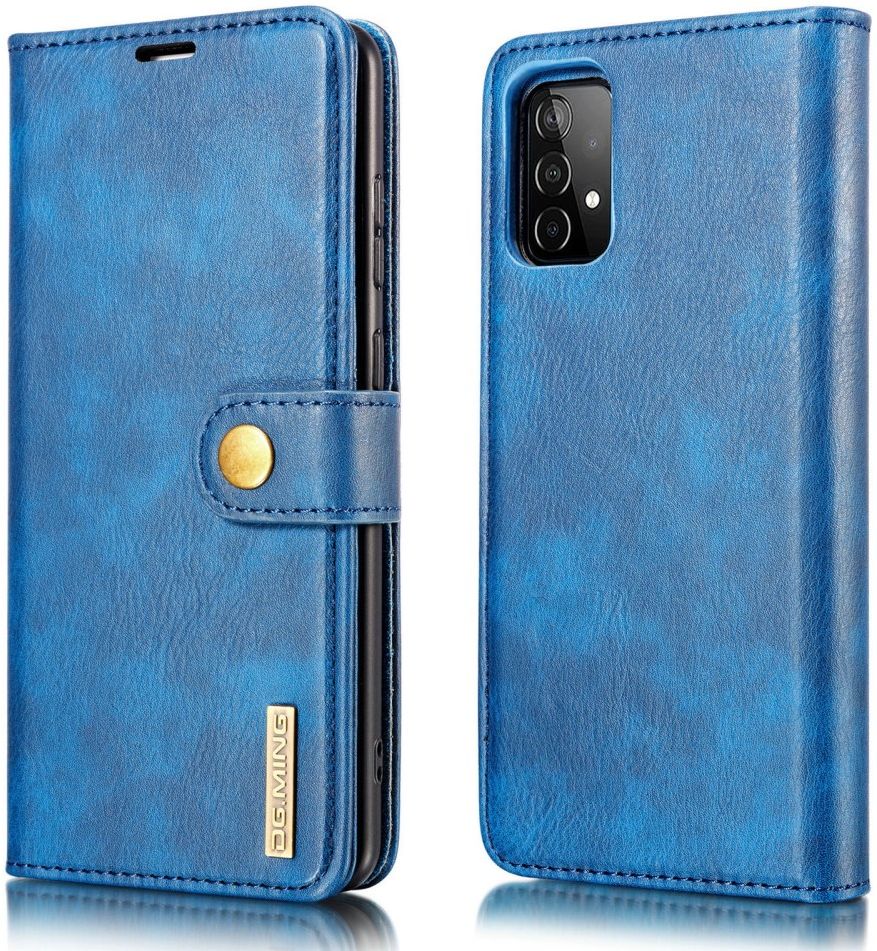 DG Ming Samsung Galaxy A52 / A52S Hoesje 2-in-1 Book Case en Back Cover Blauw afbeelding 7