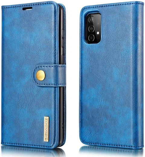 DG Ming Samsung Galaxy A52 / A52S Hoesje 2-in-1 Book Case en Back Cover Blauw afbeelding 7